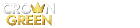 Crown Green casino golden text logo